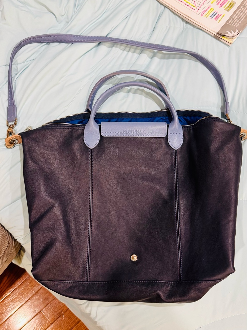 Rare Longchamp Le Pliage Cuir discontinued and new without tags
